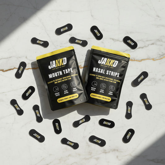 JAKKD Breathing Bundle - Nasal Strips & Mouth Tape (30 pieces each)