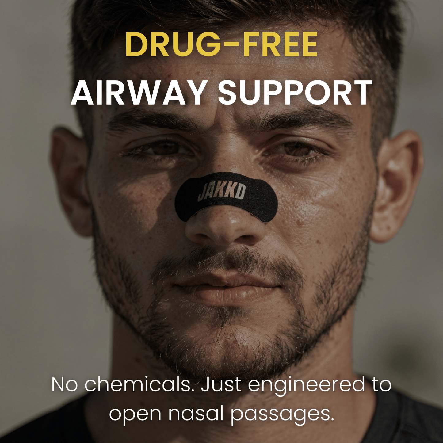 The nasal strips in the JAKKD Breathing Bundle are drug free and work mechanically